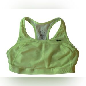Nike Women’s Size Medium Green Sports Bra Racerback Intimates